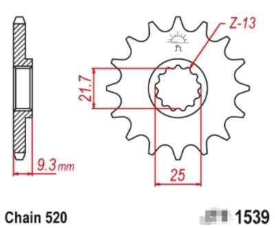520 14T Front Sprocket Kawasaki ZX-4RR ABS(ZX400) 2024 CX500 Ninja