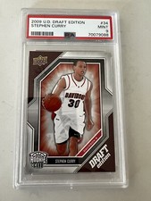 Stephen Curry 2009-10 Upper Deck Draft Edition Rookie Card RC #34 PSA 9 MINT