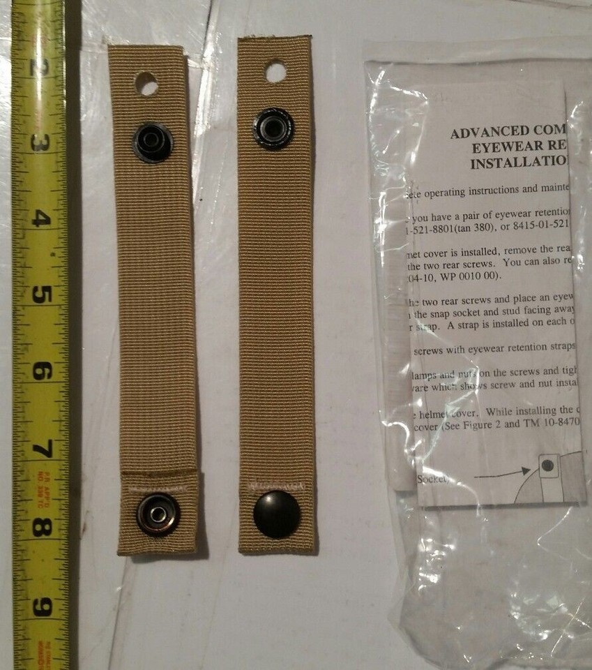 2 STRAP EYEWEAR RETENTION USGI ACH MITCH 8415015218801 Tan MOLLE ALICE ...