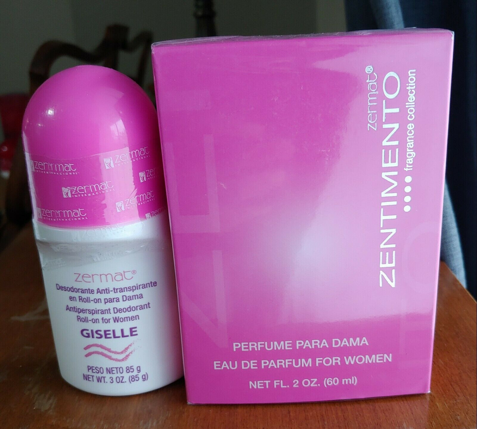 Zermat New ZENTIMENTO Giselle. Perfume for women And Deodorant. eBay