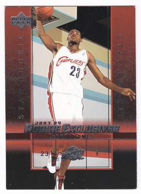 UD rookie exclusives Lebron James card