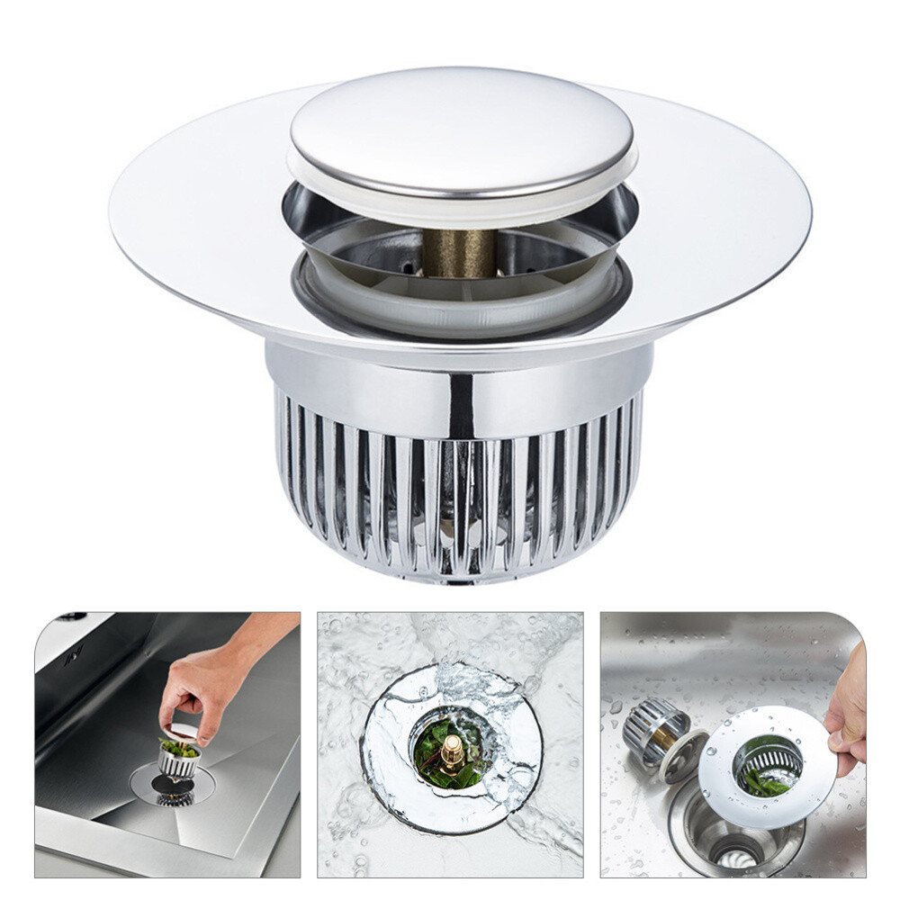 Adjustable Kitchen Sink Drain Filter Sponge Holder with Waste Catcher for Hair and Debris, Durable Design for Efficient Drain Cleaning-image