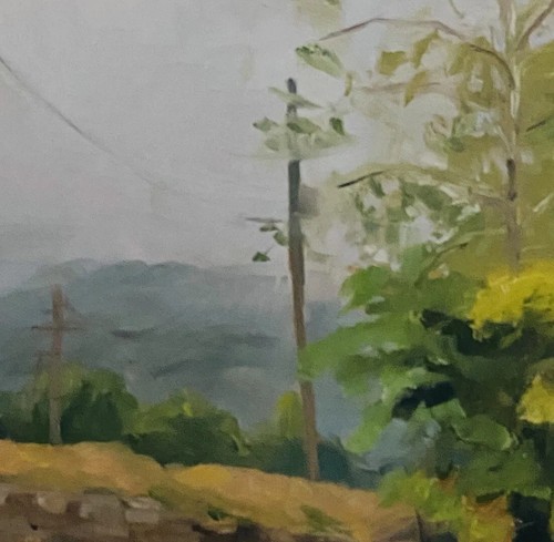 Sandra Corpora Plein Air Landscape Oil Painting 20x17 Framed PA Impressionist - Picture 8 of 12