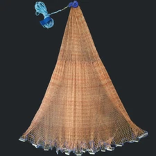 Durable Fishing Cast Net Bait Easy Throw Hand Cast Strong Tire Trap Line Mesh