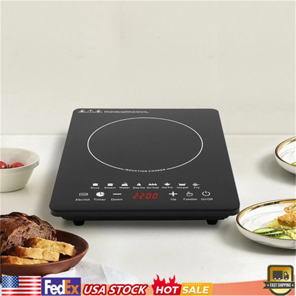 2200W Portable Kitchen Countertop Induction Cooktop Burner Electric Hot Stove
Opens in a new window