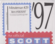 1997 SCOTT MINUTEMAN SUPPLEMENT PAGES, NEW!