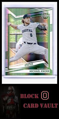 2022 Panini Elite Extra Edition #75 Michael Knorr Status Green #/499