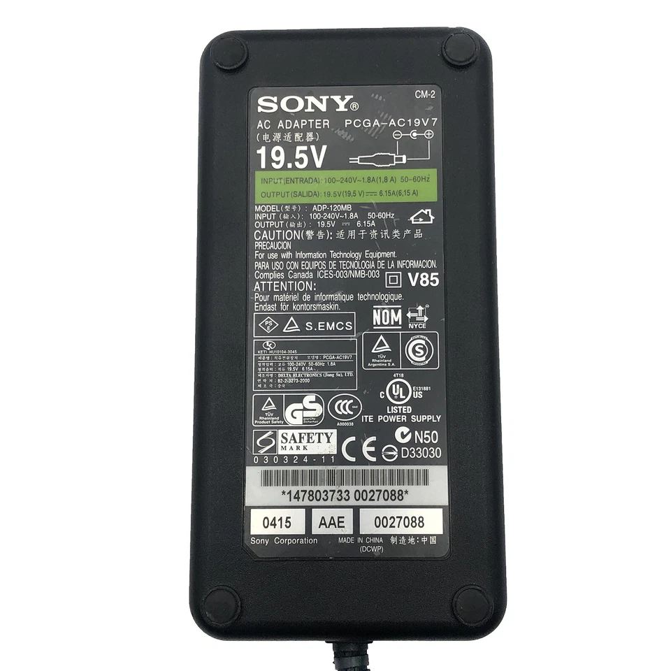 Adaptador de CA original Sony para TV LED SONY KDL-55W800B KDL-42W700B XBR-43X800E Foto 2 de 4