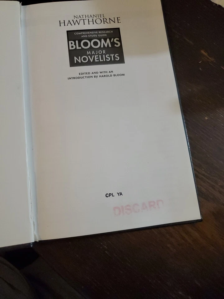 Nathaniel Hawthorne (Blooms Major Novelists) - Hardcover - GOOD - Image 3 of 4