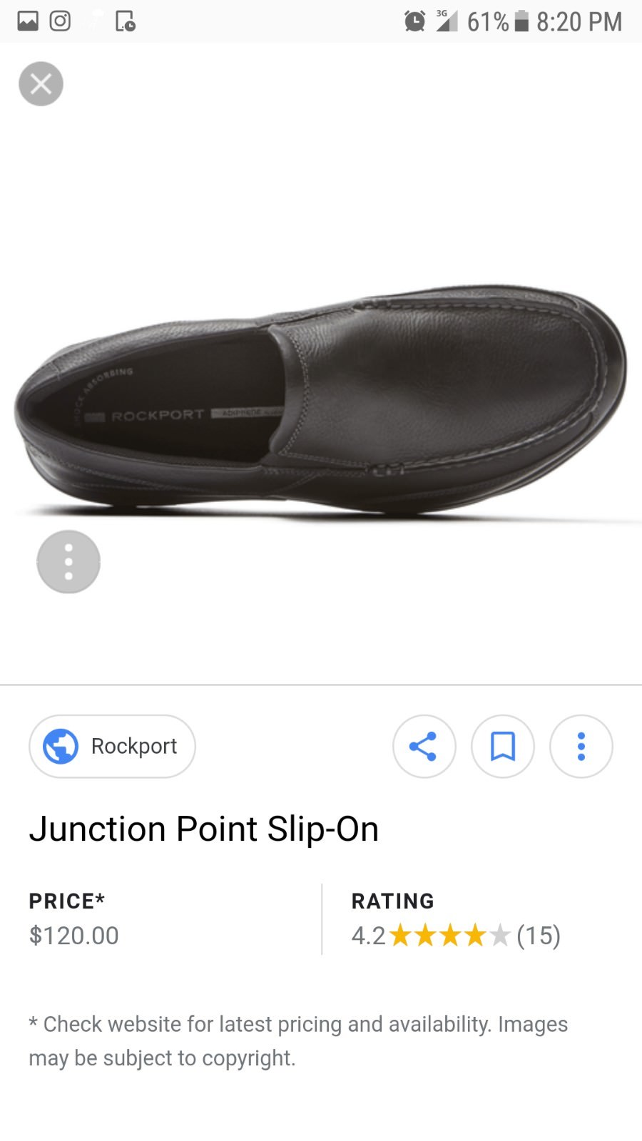 rockport mens junction point