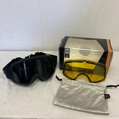 VonZipper VZ Beefy Snow Goggle Black Frame w/ Blackout Lens & Free