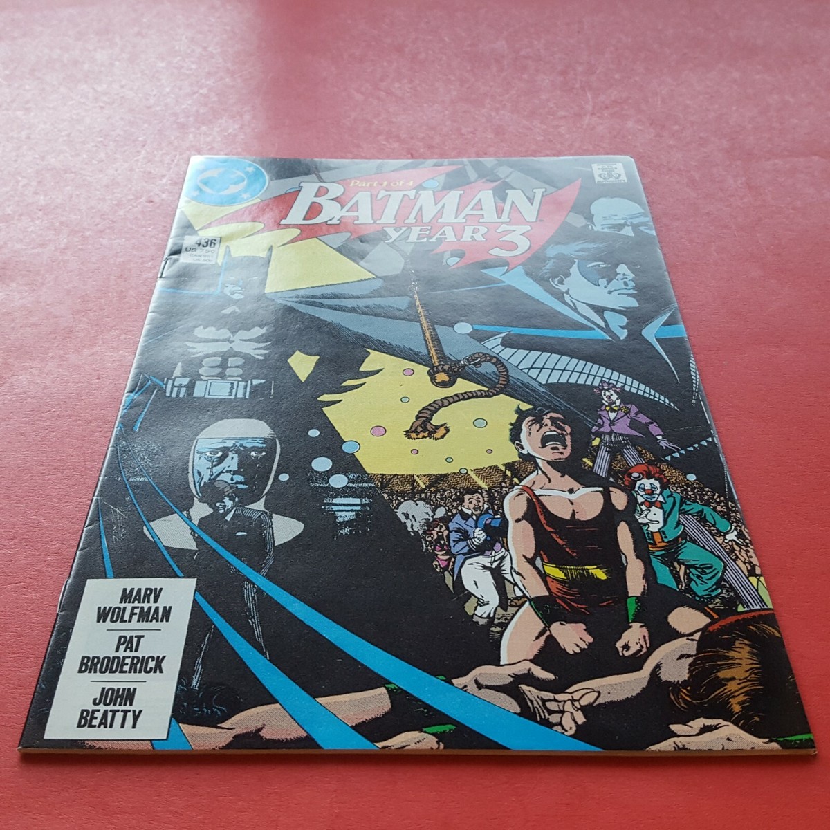 Aug-1989 DC Comics Batman #436. Year 3 Part 1 of 4. 1st Tim Drake