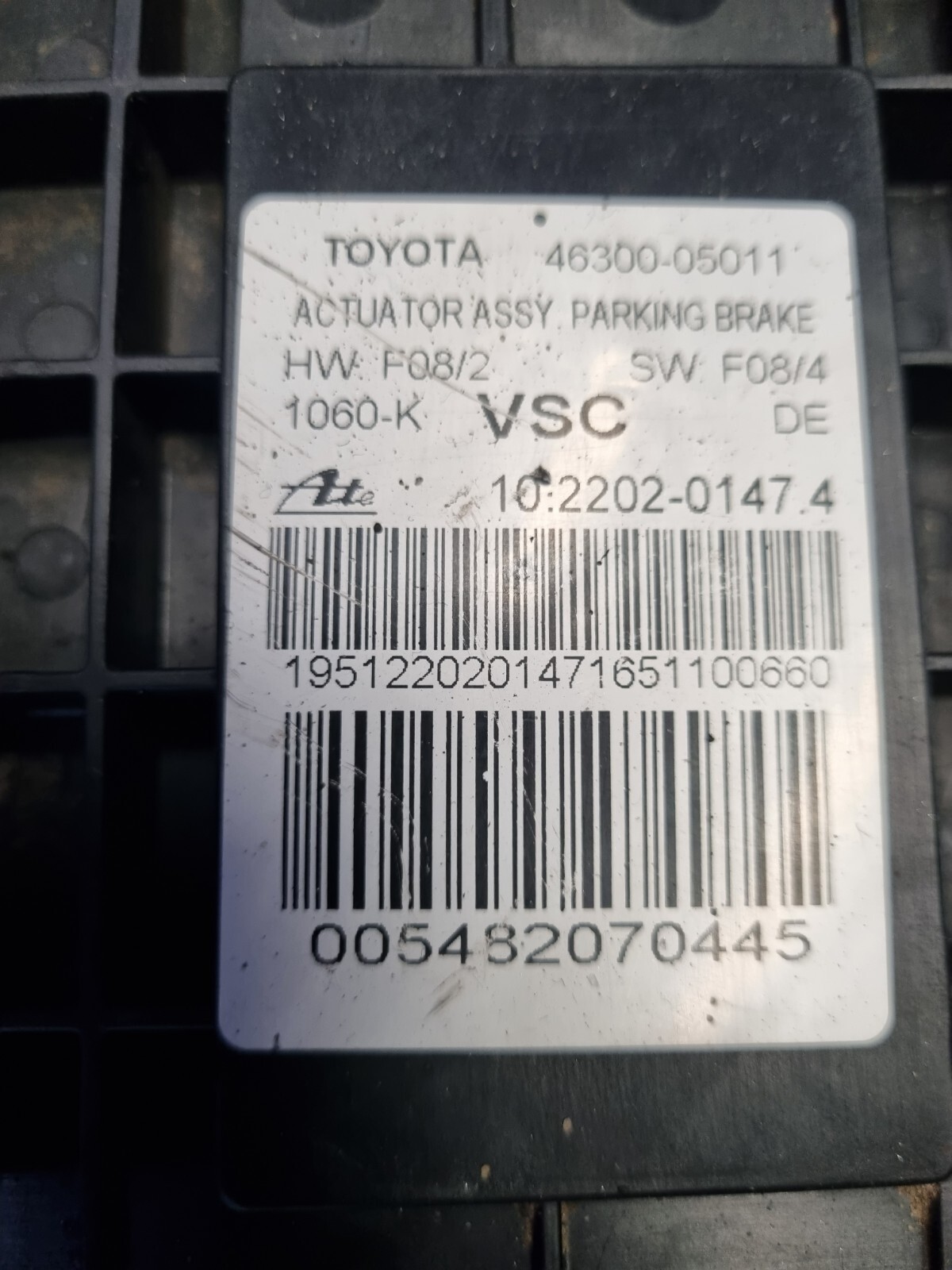 Parking brake TOYOTA AVENSIS III T27 4630005011 eBay