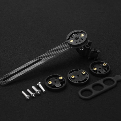 -17° Integrated MTB Bicycle Carbon Handlebar One-Shaped 70-110mm Stem Riser Bar - Picture 20 of 24