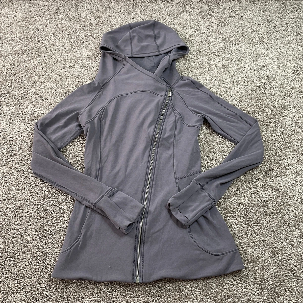 Lululemon Every Journey Hoodie Spacer Jacket Womens 4 Sweater Frosted Mulberry