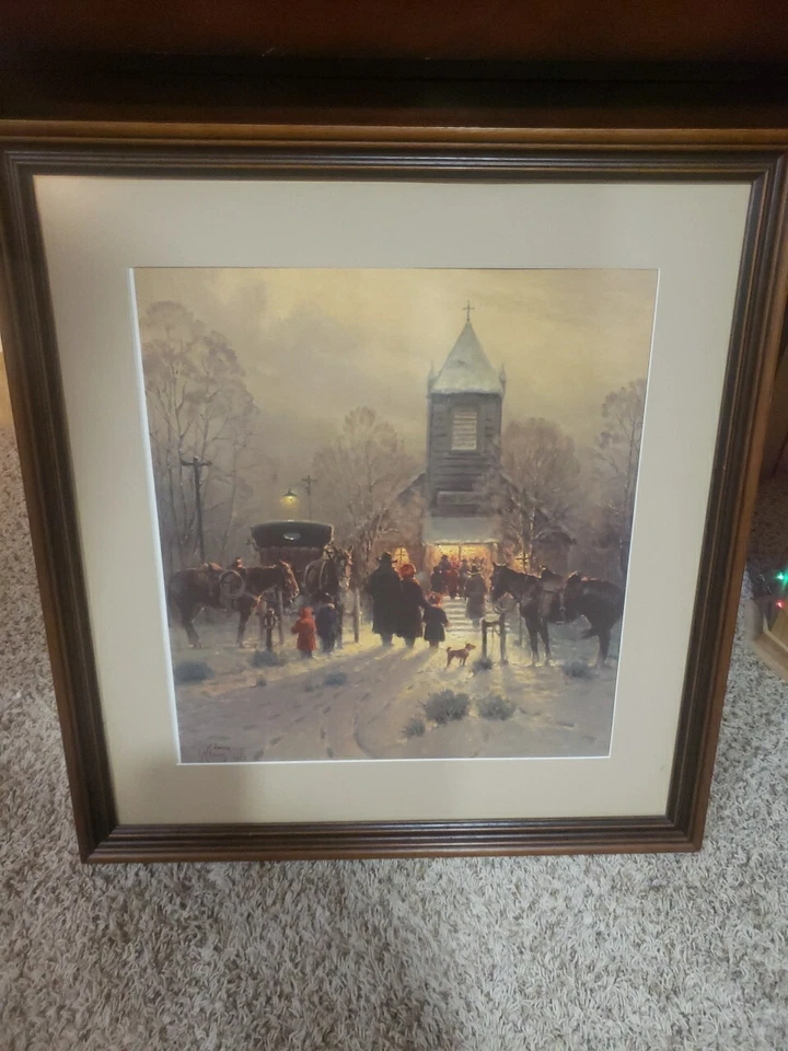 G Harvey EL VÍNCULO DE LA FE Edición Limitada Impresión Iglesia de Invierno Foto 2 de 2