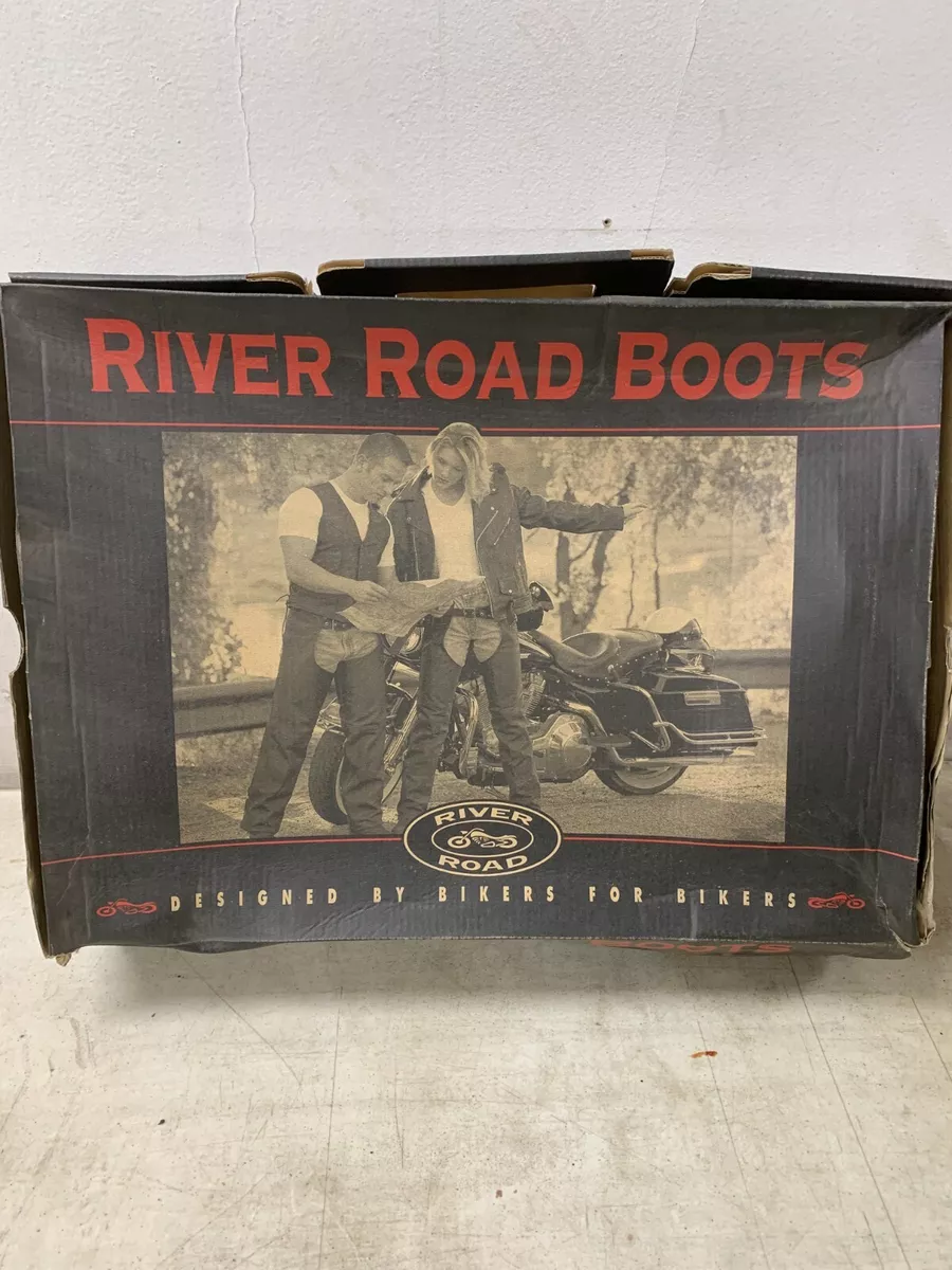 RIVER ROAD MENS TURNPIKE CRUISER BOOT SIZE 9.5 BLACK TUC0012 M