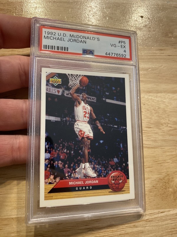 Michael Jordan PSA 4 McDonald’s Vintage Basketball Card NBA Chicago MJ 1992