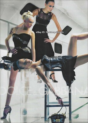 DOLCE & GABBANA 1-Page PRINT AD Spring 2007 GEORGIA FROST Shannan Click LEGS