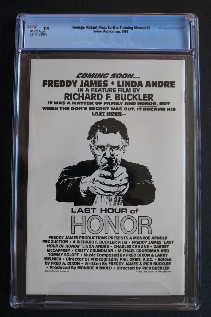 TMNT TRAINING MANUAL #5 LEONARDO Art of the SWORD 1986 Scarce