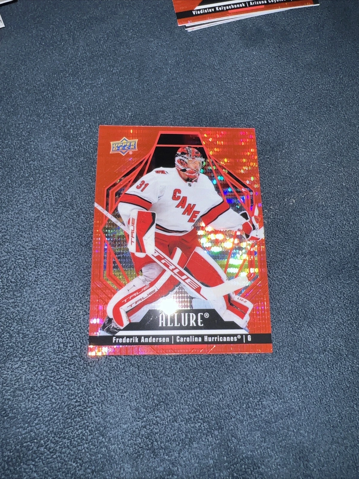 Frederik Andersen 2022-23 Upper Deck Allure #65 Red Rainbow