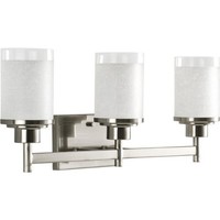 Progress Lighting P2978-09 3-light Wall Bracket With White Linen Finished Glass on sale Progress Lighting P2978-09 3-light Wall Bracket With White Linen Finished Glass on sale
