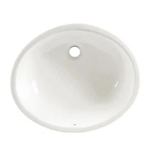 American Standard Ovalyn 17" Undermount Porcelain Bathroom Sink, White, 0496.300