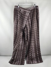 ZARA Pants Womens XL Multi Casual Linen Blend Wide Leg NWT