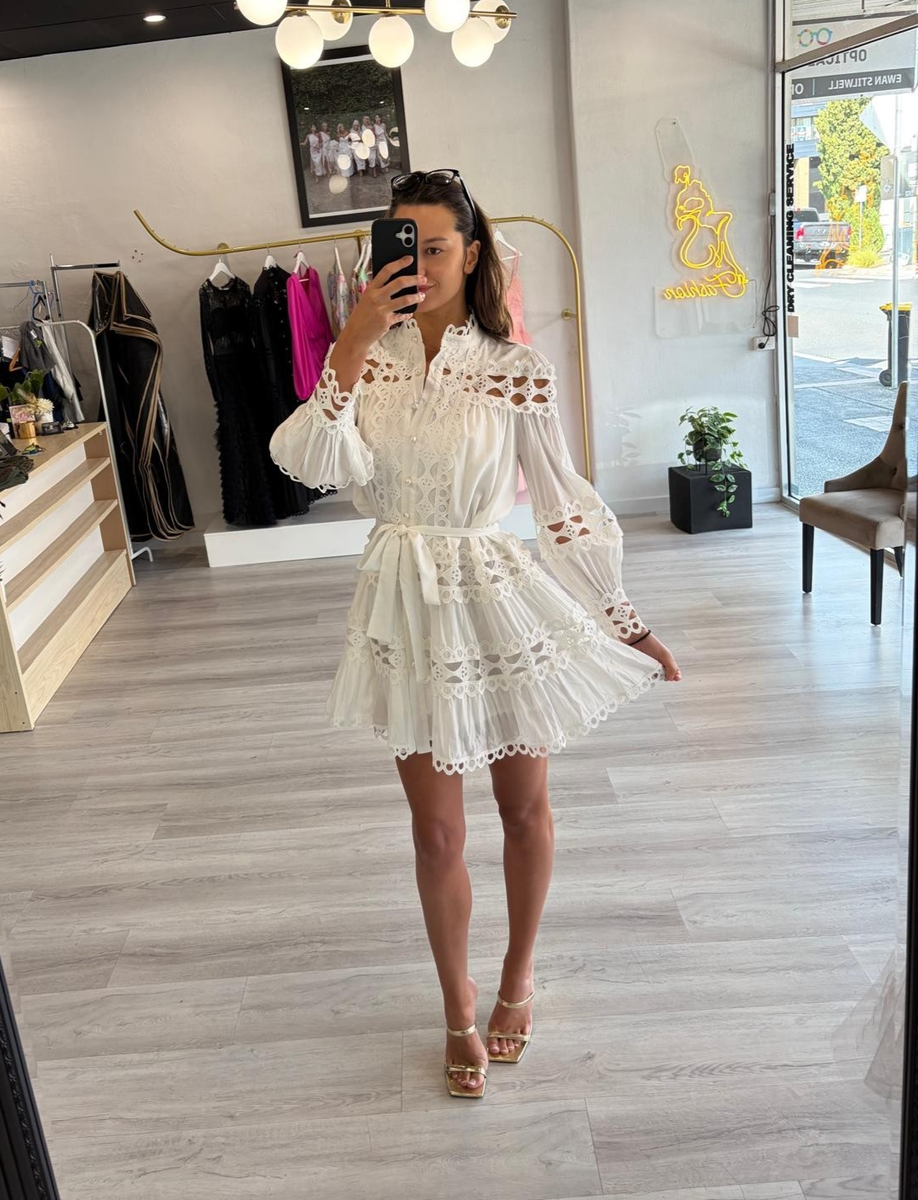 White Lace Mini Dress Inspired Boutique Designer Size 8 10 12 Limited | eBay White Lace Mini Dress Inspired Boutique Designer Size 8 10 12 Limited | eBay
