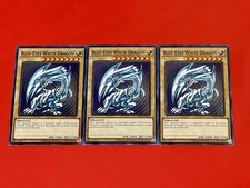 3x Blue-Eyes White Dragon SDK Art LDK2-ENK01 NM Common YuGiOh