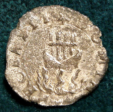 MANTUA FRANCESCO II MONEY WITH VIRGIL HEAD SMALL RARE EXCELLENT
