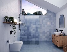 Glass Warehouse GW-SFP-60 Vela 78"H x 60"W Shower Screen - Black