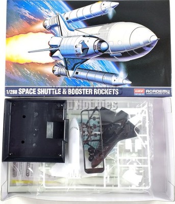 Space Shuttle & Booster Rockets - Full Stack  1/288 Scale Model Kit - Academy