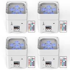 8x 108W RGBWA UV LED Par Light Battery Wireless DMX WiFi APP DJ Lights Uplight