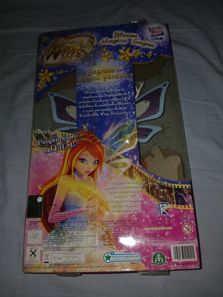 Winx Club 2008 Bloom Magico Sogno il Segreto del Regno Perduto Nuova - Imagen 2 de 4