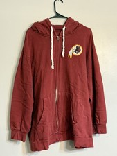 NFL Team Apparel Women  s Washington Redskins Zip-Up Hoodie 2-XL