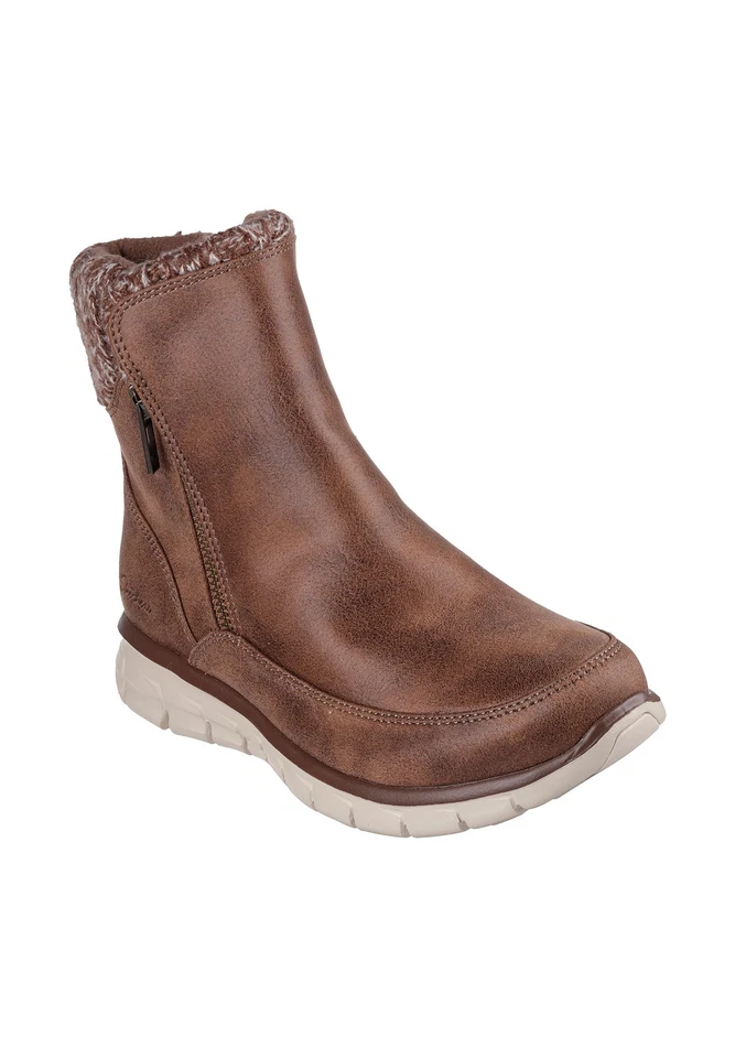 Skechers Femmes Synergy Lovely Collab Baskets Vegan 167941 BRN - Photo 1/4