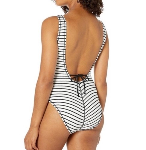 Robin Piccone Sailor Lace Up One Piece Swimsuit SZ 14 NWOT - Picture 2 of 7