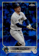 2022 Topps Chrome Sapphire Edition Avisail Garcia #92 Milwaukee Brewers 26H
