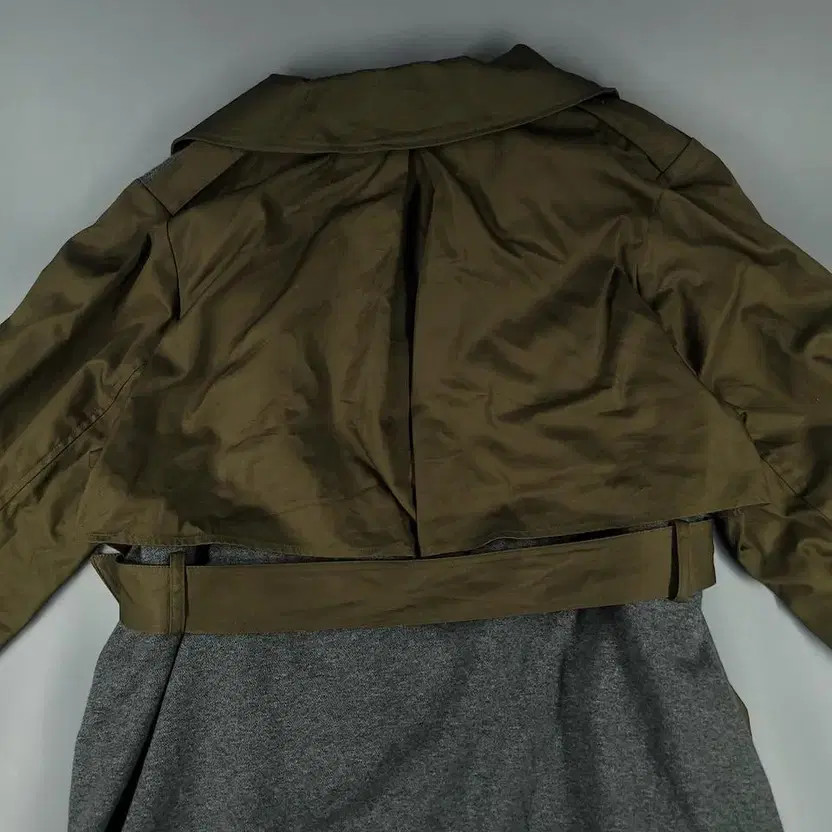 Ameri JP Khaki Brown Deep Gray Color Block Cotton… - image 2