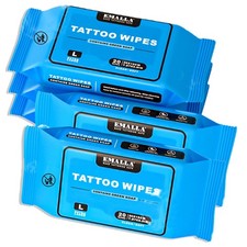 Emalla Green Soap Tattoo Wipes, 192 Count XL All in One Premium 100pcs