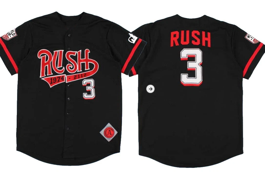 Rush Band Baseball Baseball Jersey All Size Christmas Holliday MIU02