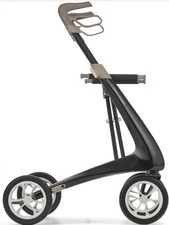 byACRE Carbon Ultralight Rollator Walker, Carbon Black, Regular Track New OB