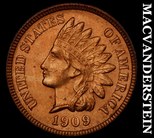 1909 Indian Head Cent-Choice Gem BU +++ Red Lustrous No Reserve #i4425