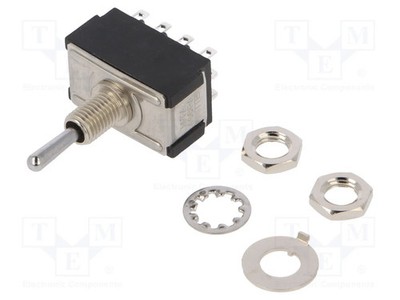 4PDT ON-ON-ON 6A/6VDC Schalter: Hebelschalter Pos: 3 6A/125VAC
