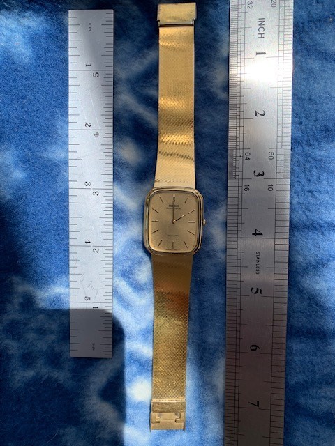 Seiko Lassale Men's Vintage Gold Tone w/ Mesh Band Quartz Dress Watch image 3
