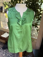 Talbots Petites Cotton Silk Sleeveless Top Si...