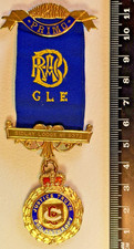 1974 RAOB Sterling Silver Gilt Medal Sidlay Lodge 9372 Fattorini Yorkshire