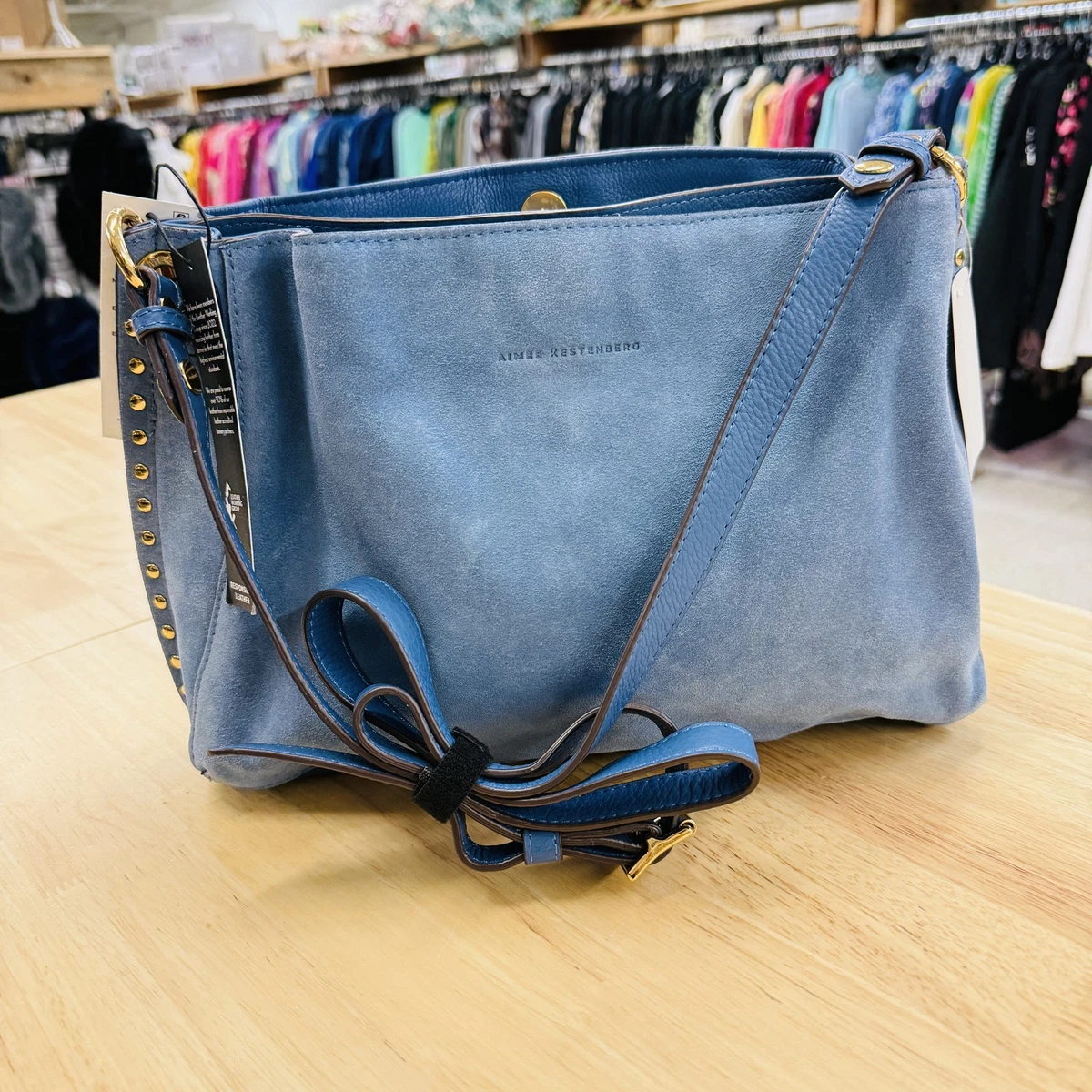 Blue Leather Exterior Aimee Kestenberg Bags & Handbags for  display picture 2