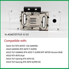 Granzon GPU Water Block For ASUS TUF RTX 4070Ti 12G GAMING / 4070 Super Dual